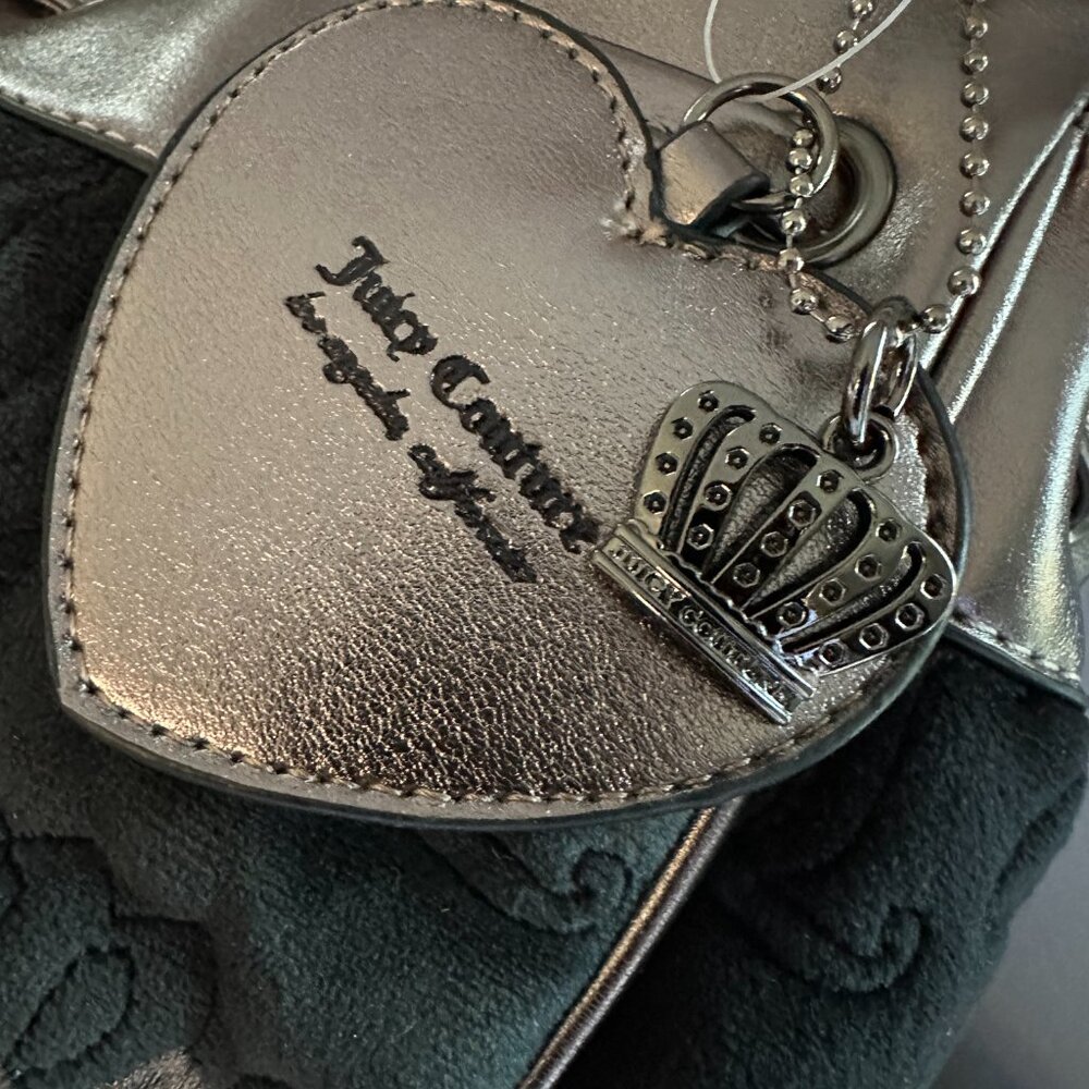 Juicy Couture Daydreamer 'Vintage Dreams' Tote Bag Black Liquorice/ Gunmetal NWT - Picture 11 of 11